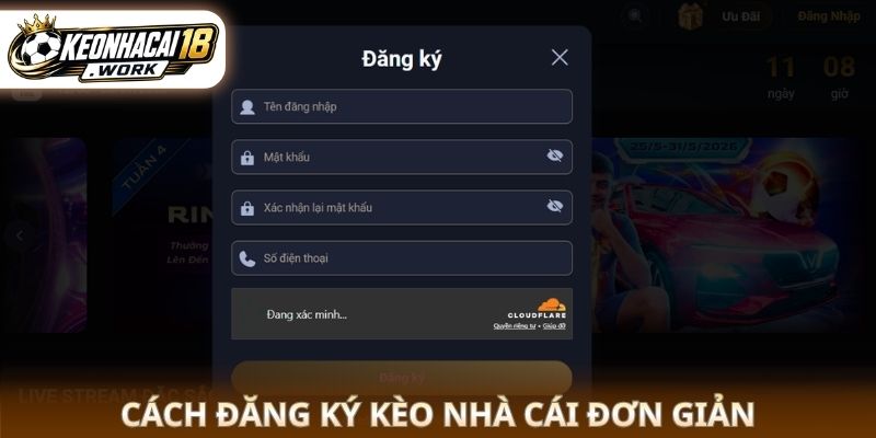 Cách Đăng Ký kèo nhà cái đơn giản 