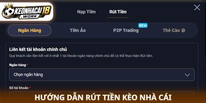 Hướng dẫn rút tiền kèo nhà cái 